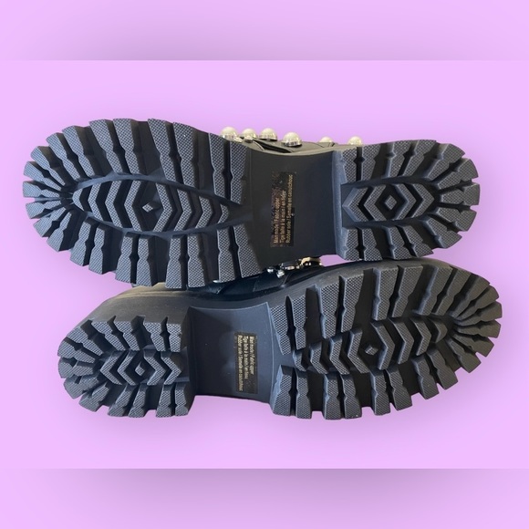 BP KORA 2 LUG CHELSEA LUG PEARLY BEADED ANKLE BOOTS - Picture 8 of 8